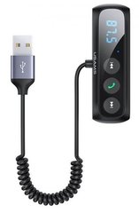Bluetooth ресивер Usams US-SJ503 Car Digital Display FM Wireless Audio Receiver Black (SJ503JSQ01)