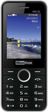 Мобільний телефон Maxcom MM136 Black-SIlver