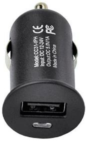 Автомобільний зарядний пристрій ELEKER USB 1000mA (CC31-IPH) Black