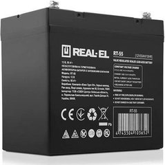 Аккумуляторная батарея REAL-EL 12V 55AH (EL122220002) AGM
