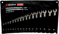 Набір ключів рожково-накидних Wurth Red Line WS6-22 17 шт. (575430141)