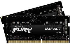Оперативная память Kingston FURY 32 GB (2x16 GB) SO-DIMM DDR4 2666 MHz Impact (KF426S15IB1K2/32)