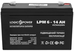 Аккумулятор для ИБП LogicPower AGM 6V 14Ah (LP4160)