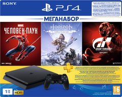 Ігрова консоль PlayStation 4 1Tb (CUH-2208B)+GTS+HZD CE+SpiderM+PSPlus 3M