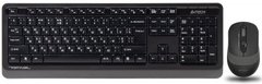 Комплект (клавіатура, мишка) безпровідний A4Tech FG1010 Black/Grey USB