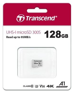 Карта пам'яті Transcend 128GB microSDXC C10 UHS-I (TS128GUSD300S)