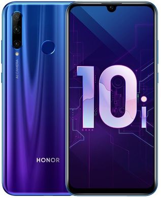 Смартфон Honor 10i 4/128Gb Phantom Blue (51093VQX)
