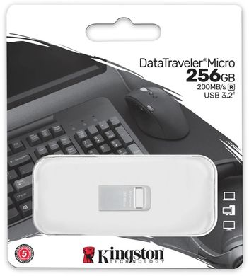 Флешка Kingston DataTraveler Micro 256GB (DTMC3G2/256GB)