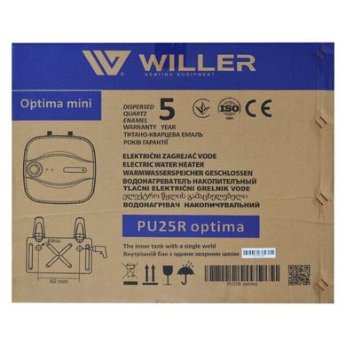 Водонагрівач Willer PU15R серія New Optima Mini