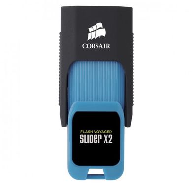 Флешка Corsair USB3.0 512GB Corsair Flash Voyager Slider X2 Blue (CMFSL3X2A-512GB)