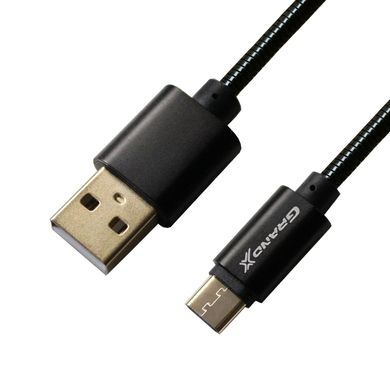 Кабель Grand-X USB - Type C 1 м Black (MC-01B)