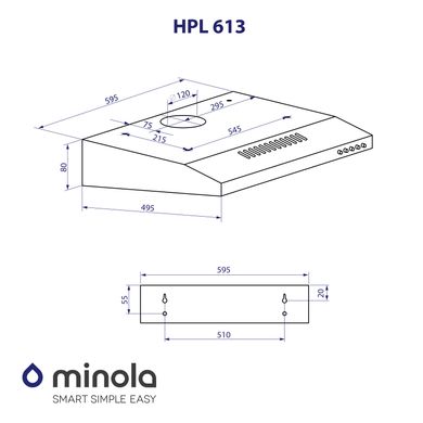 Витяжка Minola HPL 613 WH