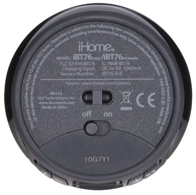 Портативна акустика iHome iBT76 Wireless, Color Changing, Mic