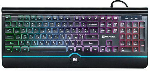 Клавиатура REAL-EL Comfort 8000 Backlit Black USB (EL123100033)