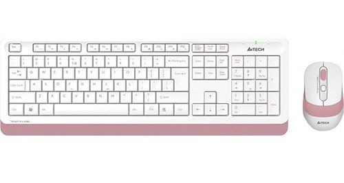 Комплект (клавіатура, миша) A4Tech Fstyler FG1010 Pink