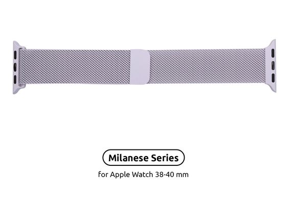 Ремінець Armorstandart Milanese Loop Band для Apple Watch All Series 38/40 mm Light Purple (ARM55250)