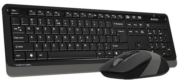 Комплект (клавіатура, мишка) безпровідний A4Tech FG1010 Black/Grey USB