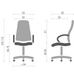 Офісне крісло для персоналу Аклас Кап FX CH TILT Сірий