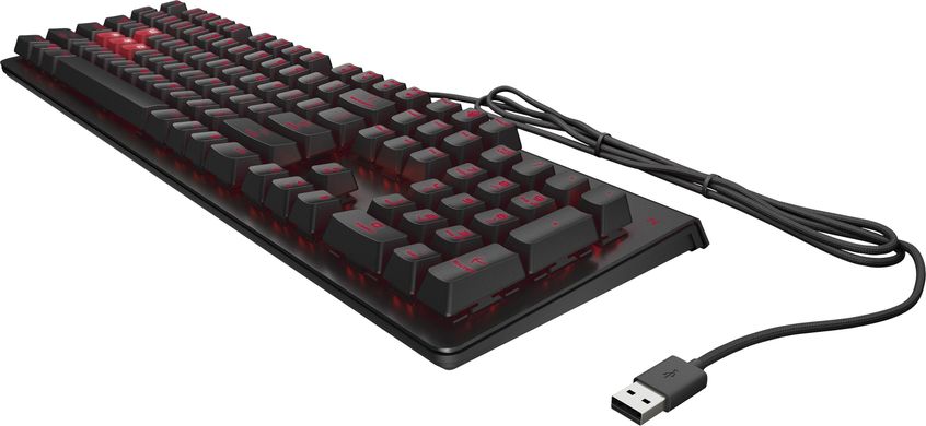 Клавиатура HP OMEN Encoder LED 114key Cherry MX Red USB Black