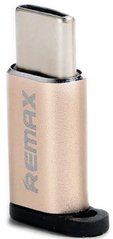 Адаптер Remax OTG RA-USB1 micro-type-c Gold