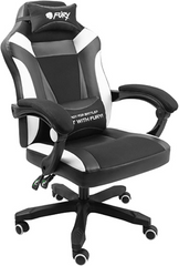 Комп'ютерне крісло для геймера Fury Gaming Chair Avenger M+ 50 мм Black-White (NFF-1710)