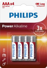 Батарейки Philips Power Alkaline AAA BLI 4 (LR03P4B/10)