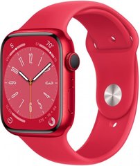 Apple Watch Series 8 41mm (GPS) (Product)Red Aluminum Case with (Product)Red Sport Band - M/L (MNUH3)