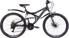 Велосипед ST 26" Discovery Canyon AM2 DD з крилом Pl 2022 (чорно-сірий (м)) (OPS-DIS-26-444)