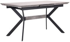 Розкладний стіл AMF Jackson чорний / МДФ бетон (545786)