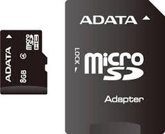 Карта пам'яті microSDHC 8Gb Adata (Class 4) + Adapter SD