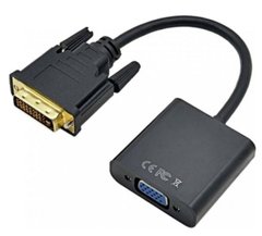 Адаптер STLab DVI-D (24+1) male to VGA 15 pin female HDTV 1080p Black