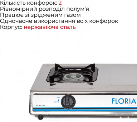 Настільна плита Floria ZLN8365/20207