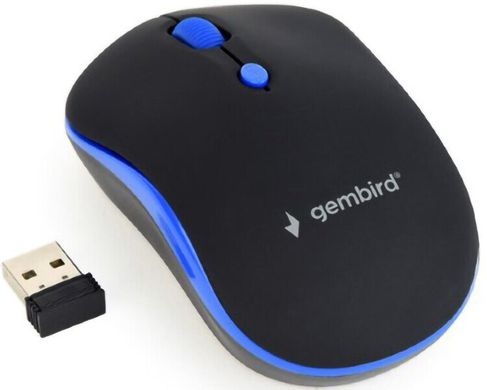 Мышь Gembird MUSW-4B-03-B Black / Blue USB
