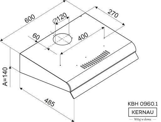 Вытяжка Kernau KBH 0960.1 B