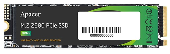 SSD накопичувач Apacer AS2280P4X 512 GB (AP512GAS2280P4X-1)