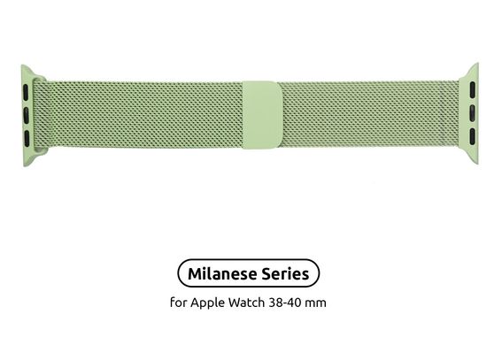 Ремінець Armorstandart Milanese Loop Band для Apple Watch All Series 38/40 mm Lime Green (ARM55251)