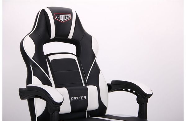 Крісло AMF VR Racer Dexter Vector чорний/білий (545087)