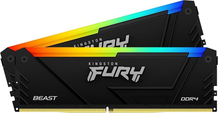 Оперативна пам'ять Kingston FURY 16 GB (2x8GB) DDR4 3200 MHz Beast RGB (KF432C16BB2AK2/16)