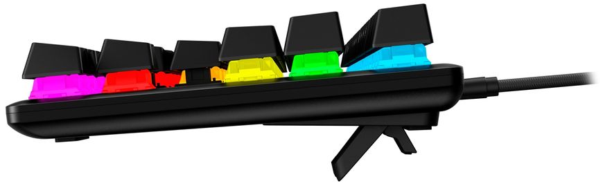 Клавіатура HyperX Alloy Origins Core PBT Aqua USB RGB ENG/RU Black (639N9AA)