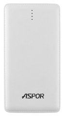 Універсальна мобільна батарея Aspor 10500mAh (A382) White