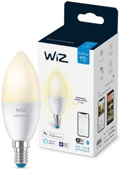Розумна лампа WiZ E14 4.9W(40W 470Lm) C37 2700K димована Wi-Fi (929002448502)