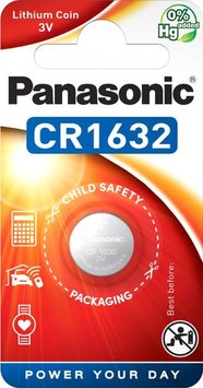 Батарейка Panasonic CR 1632 BLI 1 Lithium (CR-1632EL/1B)