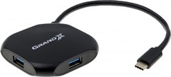 USB хаб Grand-X Travel TypeC 4 порти USB3.0 (GH-417)