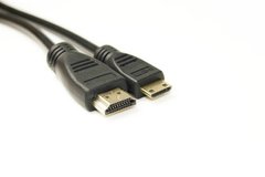 Видео кабель PowerPlant HDMI - mini HDMI, 2м, позолочені конектори, 1.4V
