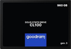SSD-накопитель Goodram CL100 960 GB GEN.3 SATAIII TLC (SSDPR-CL100-960-G3)