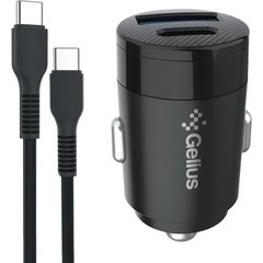 АЗП Gelius Pro Inch Twix GP-CC010C USB+Type-C QC/PD (30 Watt) + Cable Type-C - Type-C