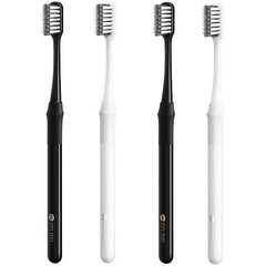 Набор зубных щеток Xiaomi Doctor B Toothbrush Bamboo Cleaner 4pc Set (2Black + 2White)