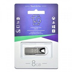 Флешка T&G USB 8GB 117 Metal Series Black (TG117BK-8G)