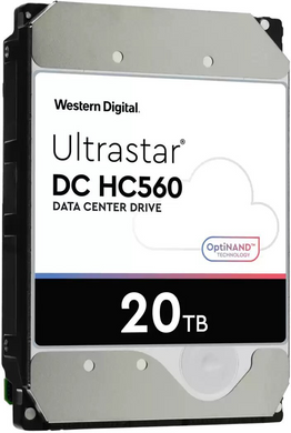 Внутрішній жорсткий диск WD Ultrastar DC HC560 20 TB (0F38785/WUH722020BLE6L4)