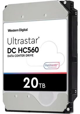 Внутрішній жорсткий диск WD Ultrastar DC HC560 20 TB (0F38785/WUH722020BLE6L4)